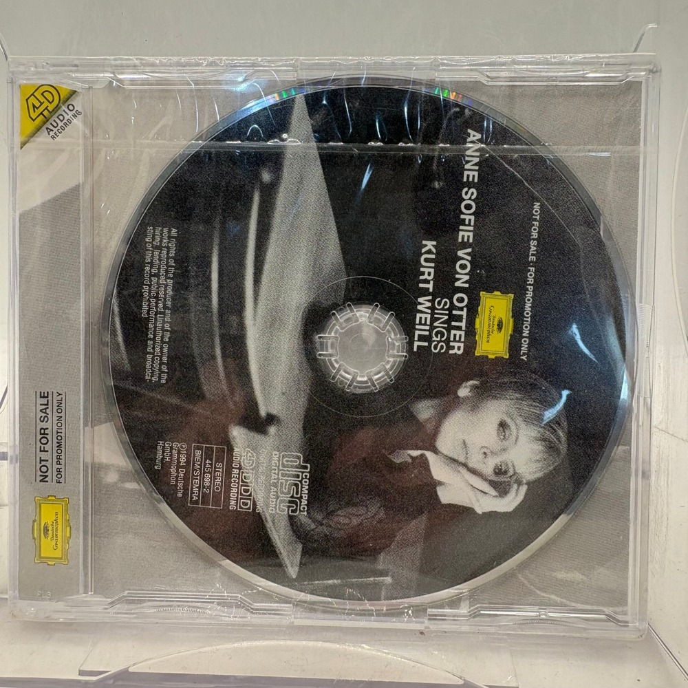 Anne Sofie Von Otter Sings Kurt Weill Promo CD 445 Deutsche Grammophon 1994